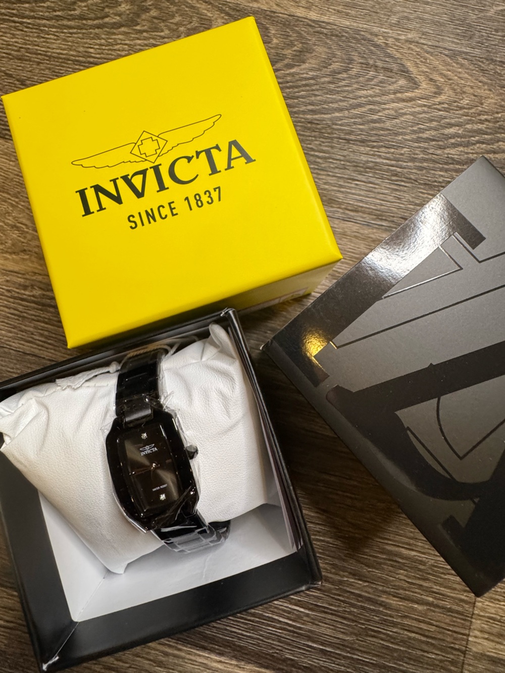 Invicta Women’s Black Bracelet Watch with Rectangular Dial